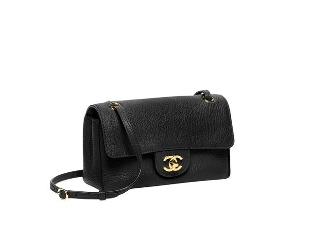 Chanel Chanel Mini Flap Bag Grained Calfskin Black - view 2