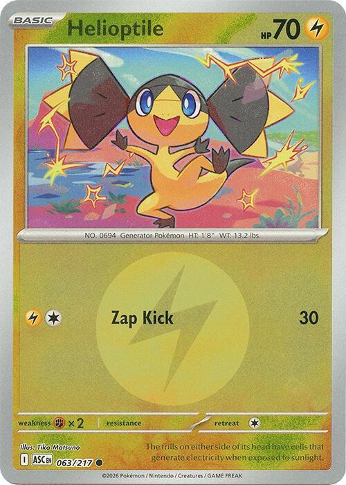 Pokemon Pokemon Helioptile C [ASC 063/217] Mega Evolution "Ascended Heroes" [EnergyReverseHolo] (EN)
