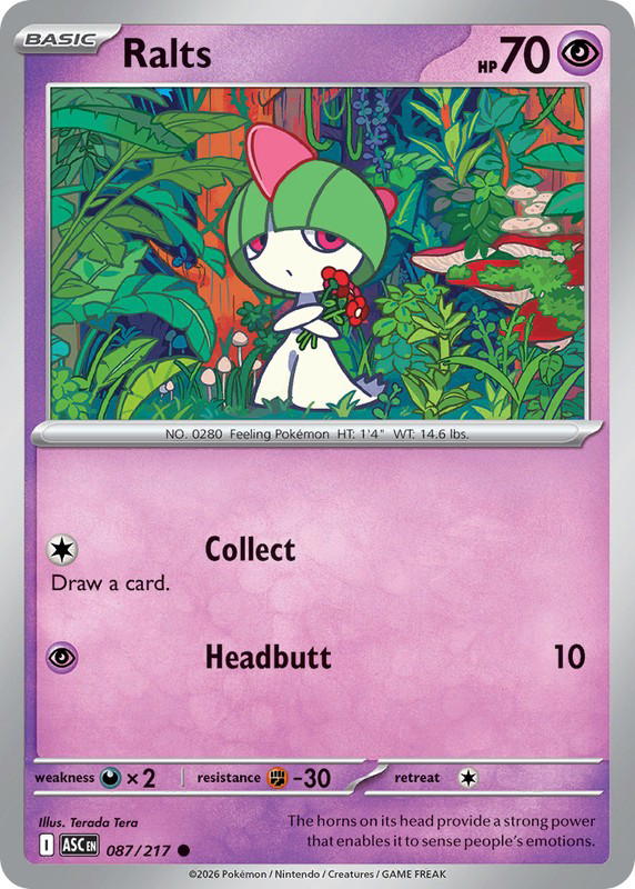 Pokemon Pokemon Ralts C [ASC 087/217] Mega Evolution "Ascended Heroes" (EN)