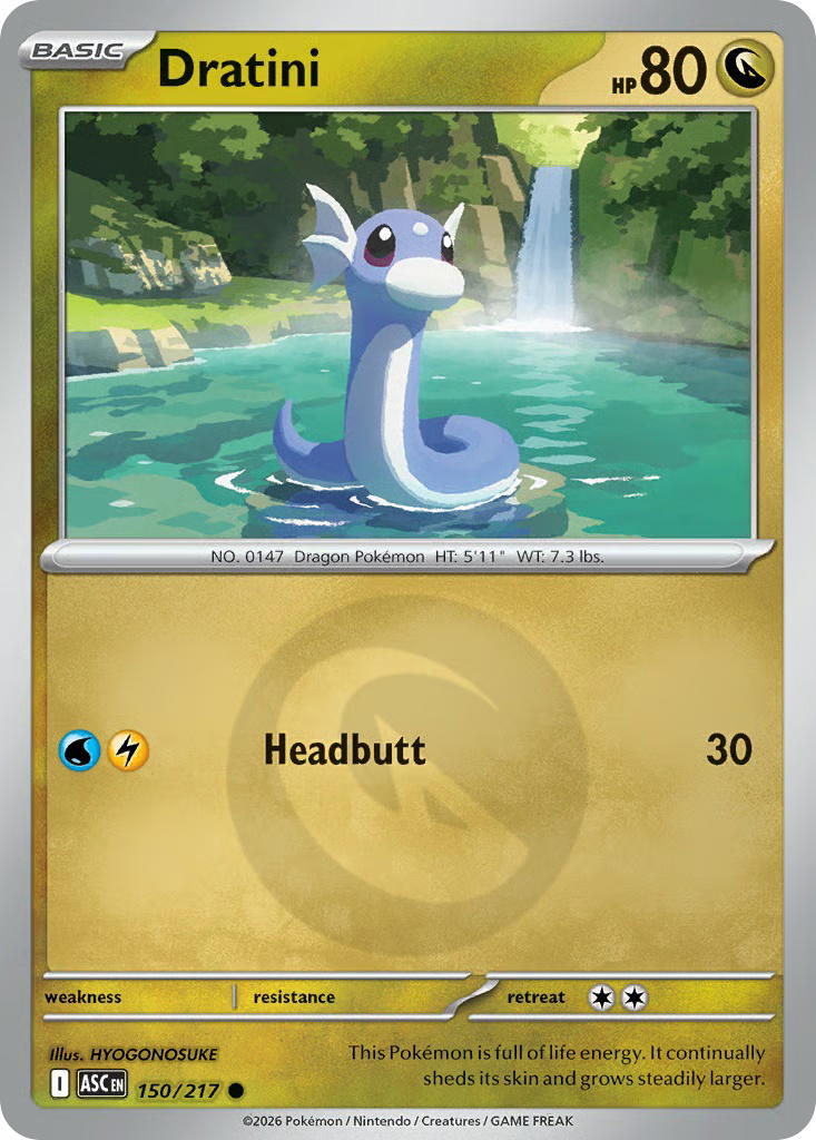Pokemon Pokemon Dratini C [ASC 150/217] Mega Evolution "Ascended Heroes" [EnergyReverseHolo] (EN)
