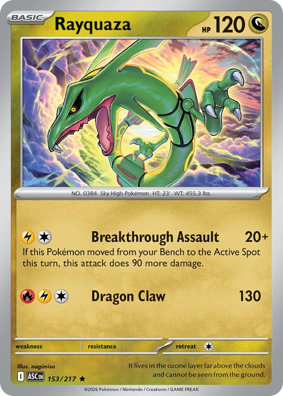 Pokemon Pokemon Rayquaza [ASC 153/217] Mega Evolution "Ascended Heroes" (EN)
