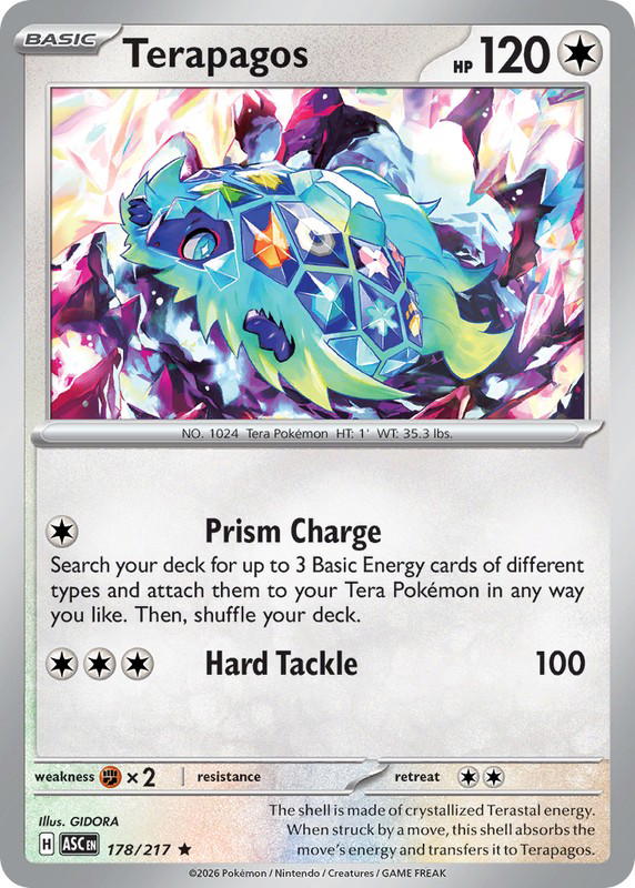 Pokemon Pokemon Terapagos R [ASC 178/217] Mega Evolution "Ascended Heroes" (EN)