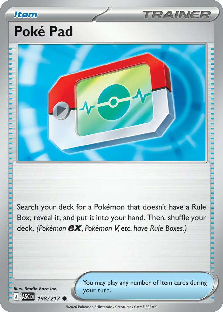 Pokemon Pokemon Poké Pad C [ASC 198/217] Mega Evolution "Ascended Heroes" [ReverseHolo] (EN)