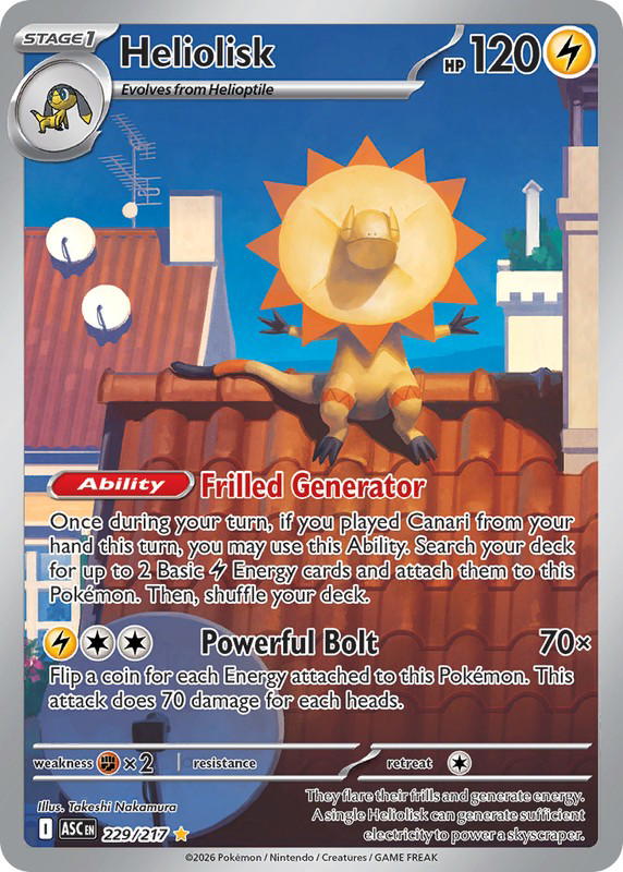Pokemon Pokemon Heliolisk IR [ASC 229/217] Mega Evolution "Ascended Heroes" (EN)