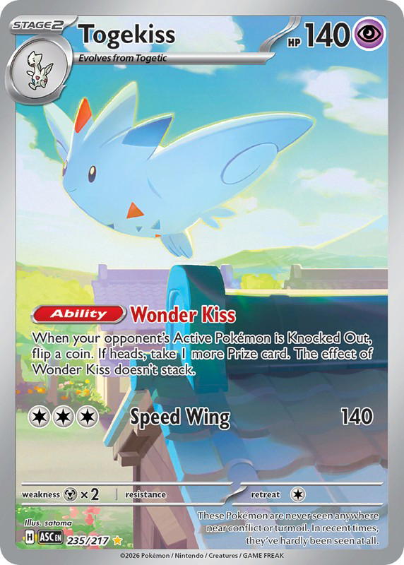 Pokemon Pokemon Togekiss IR [ASC 235/217] Mega Evolution "Ascended Heroes" (EN)
