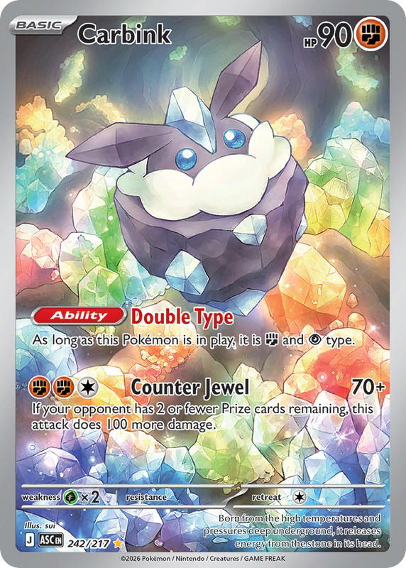 Pokemon Pokemon Carbink IR [ASC 242/217] Mega Evolution "Ascended Heroes" (EN)