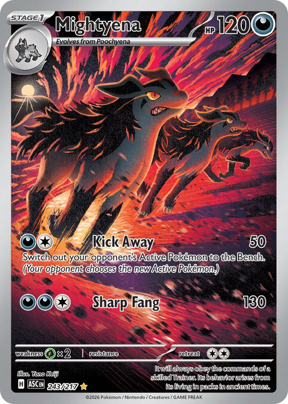 Pokemon Pokemon Mightyena IR [ASC 243/217] Mega Evolution "Ascended Heroes" (EN)