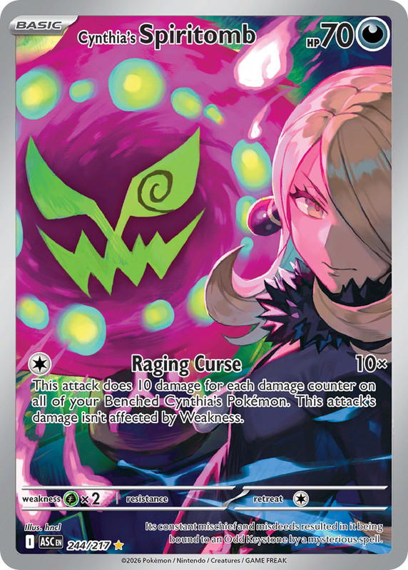 Pokemon Pokemon Cynthia's Spiritomb IR [ASC 244/217] Mega Evolution "Ascended Heroes" (EN)