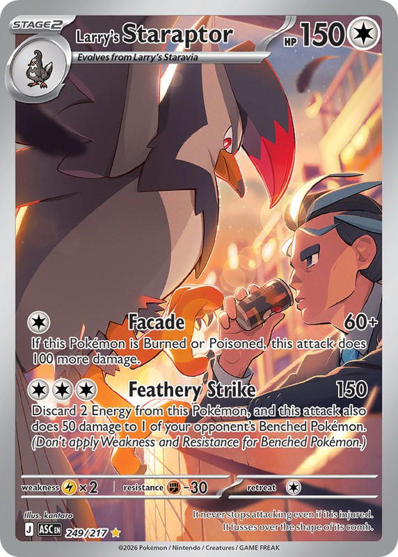 Pokemon Pokemon Larry's Staraptor IR [ASC 249/217] Mega Evolution "Ascended Heroes" (EN)