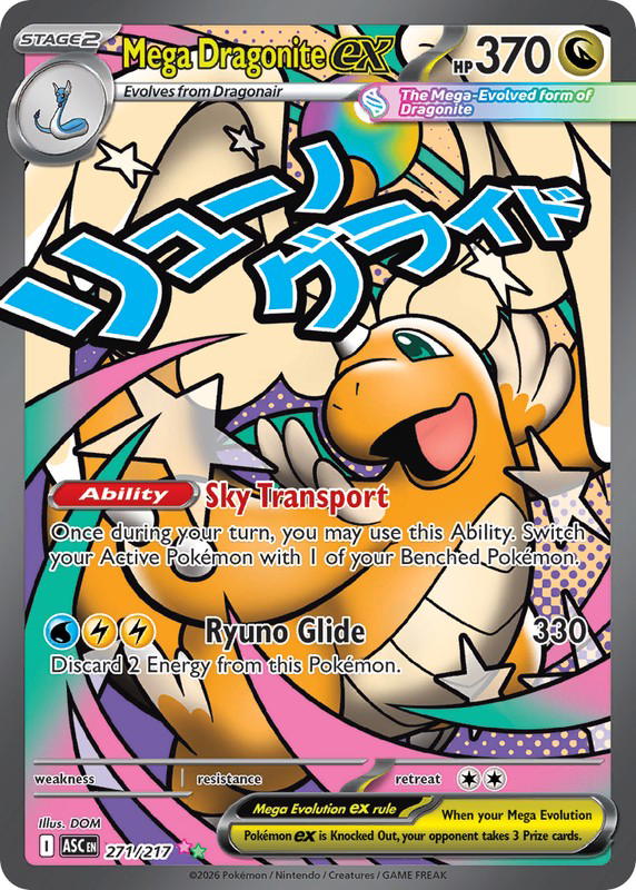 Pokemon Pokemon Mega Dragonite ex MAR [ASC 271/217] Mega Evolution "Ascended Heroes" (EN)