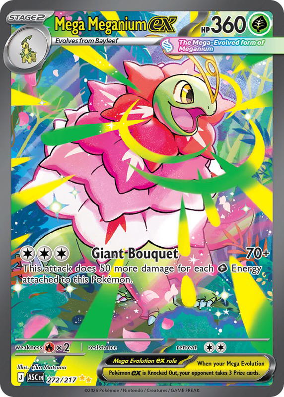 Pokemon Pokemon Mega Meganium ex SIR [ASC 272/217] Mega Evolution "Ascended Heroes" (EN)