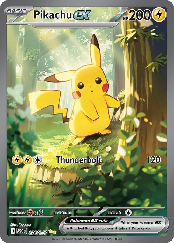 Pokemon Pokemon Pikachu ex SIR [ASC 276/217] Mega Evolution "Ascended Heroes" (EN)
