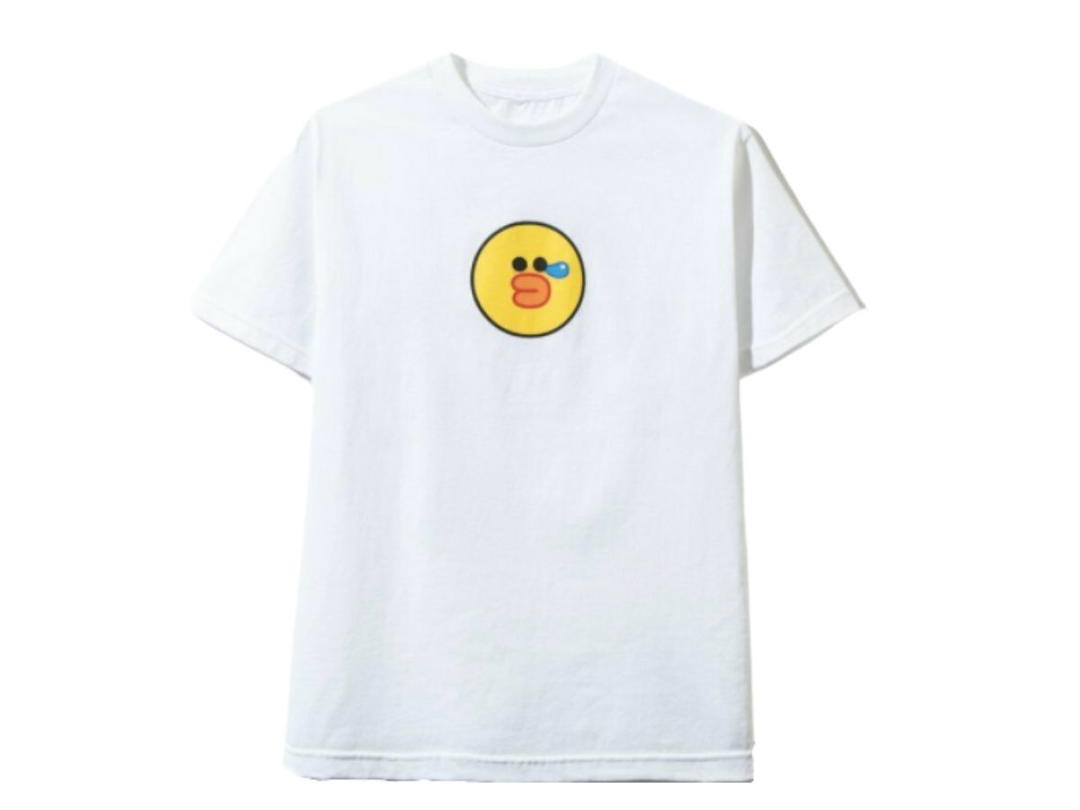 Anti Social Social Club Assc × Line Friend Tee White Duck