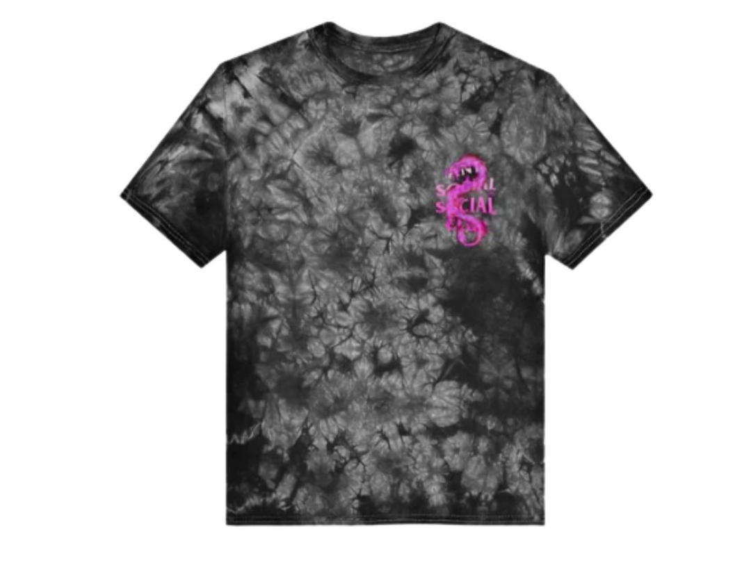 Anti Social Social Club ASSC Summer In Minsk Black Tie Dye Tee