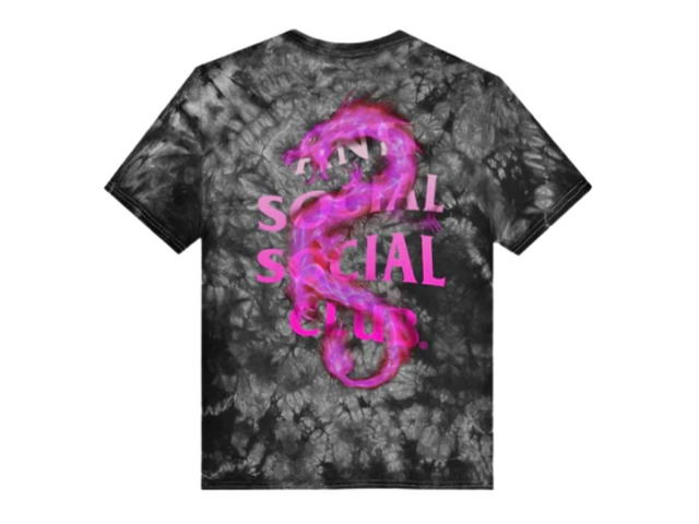 Anti Social Social Club ASSC Summer In Minsk Black Tie Dye Tee - view 2
