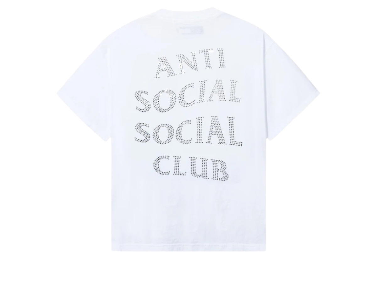 Anti Social Social Club Anti Social Social Club Mind Games Rhinestone Tee White