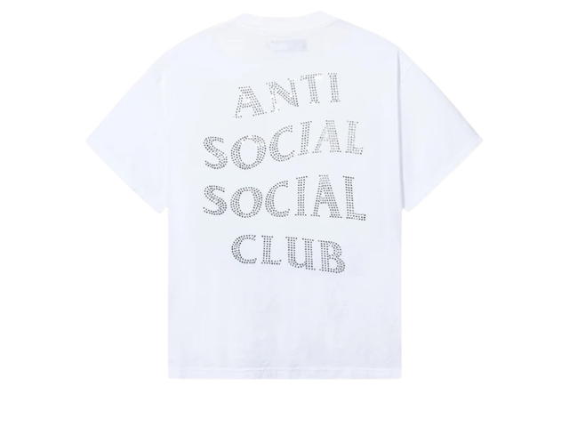 Anti Social Social Club Anti Social Social Club Mind Games Rhinestone Tee White - view 1