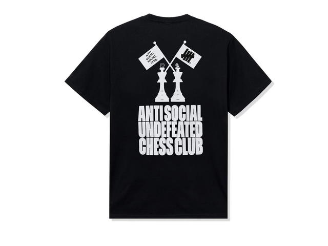 Anti Social Social Club ASSC x Undefeated Chess Club Tee Black - view 1