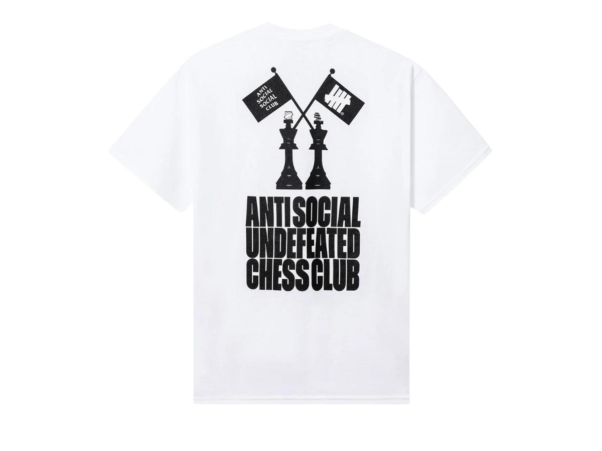 Anti Social Social Club ASSC x Undefeated Chess Club Tee White
