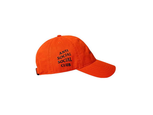 Anti Social Social Club ASSC x Undefeated Still Paranoid Cap Orange - view 3