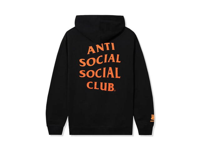 Anti Social Social Club ASSC x Undefeated Still Paranoid Hoodie Black - view 2