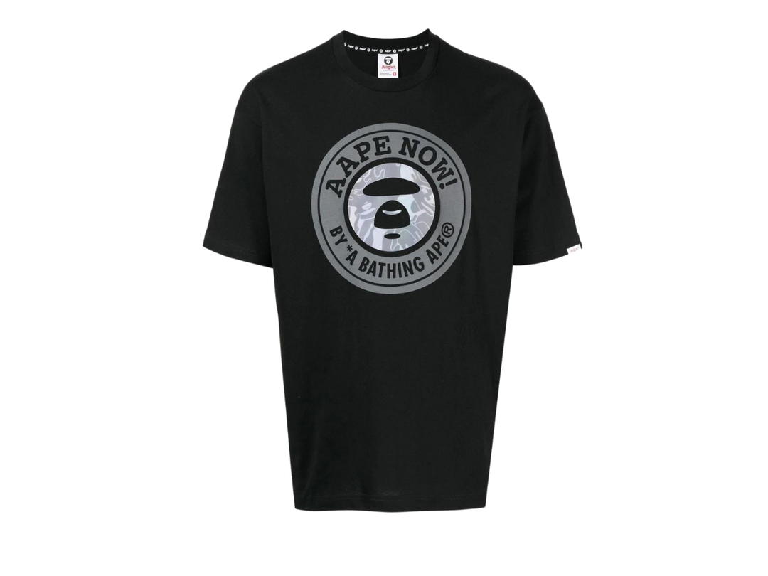 A Bathing Ape Aape Unvs Logo-Print T-Shirt Black