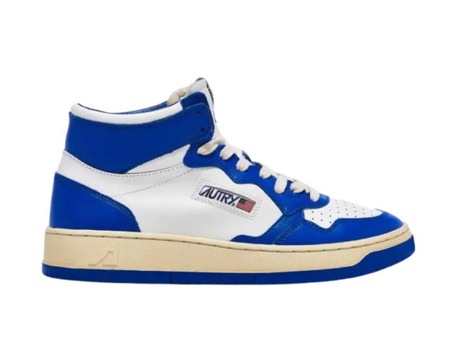 Autry Autry Contrast Panelled Hi Top White Blue - view 1