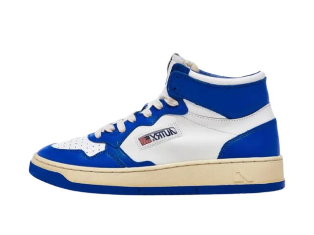 Autry Autry Contrast Panelled Hi Top White Blue - view 2