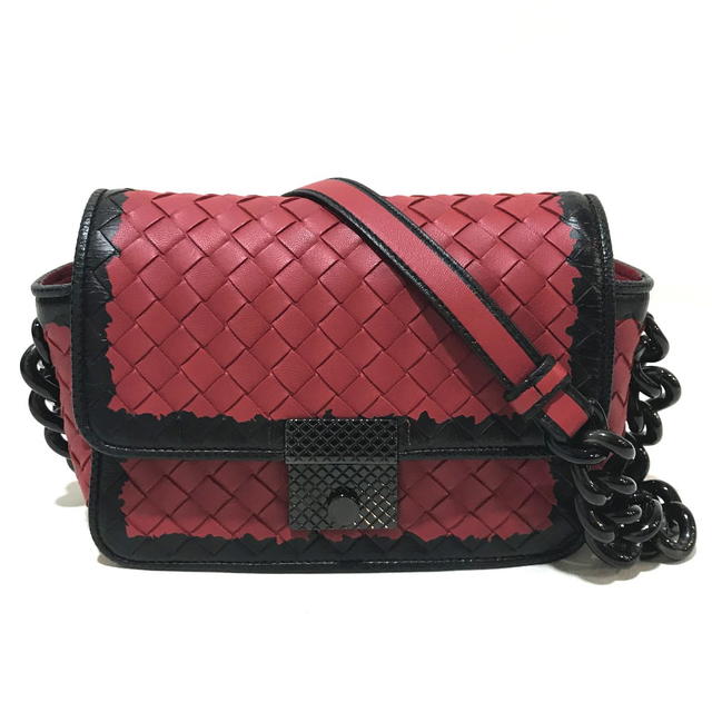 Bottega Veneta AUTHENTIC BOTTEGA VENETA Intrecciato Mini Chain Shoulder Bag Lambskin 339270 - view 1
