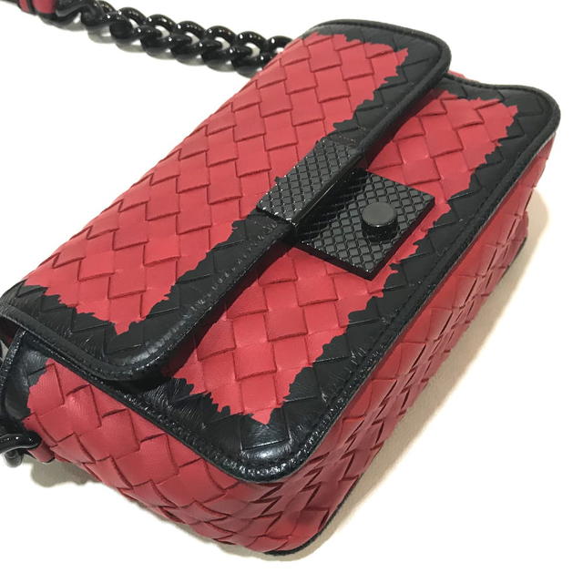 Bottega Veneta AUTHENTIC BOTTEGA VENETA Intrecciato Mini Chain Shoulder Bag Lambskin 339270 - view 3