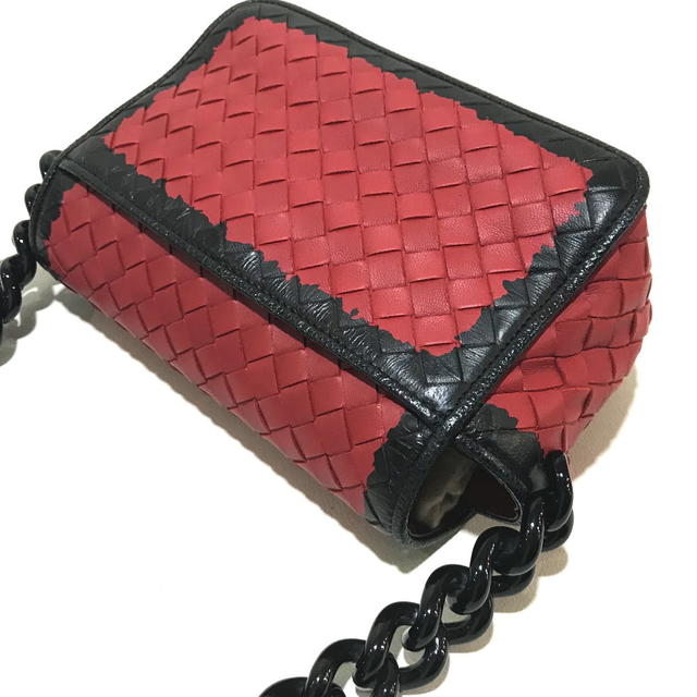 Bottega Veneta AUTHENTIC BOTTEGA VENETA Intrecciato Mini Chain Shoulder Bag Lambskin 339270 - view 4