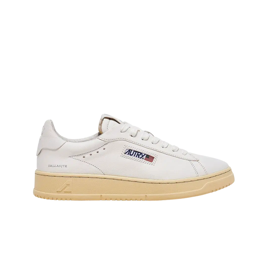 Autry Autry Dallas Low Goatskin Sneakers White