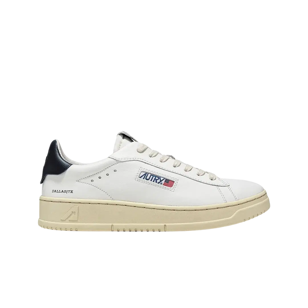 Autry Autry Dallas Low Leather Sneakers White Blue