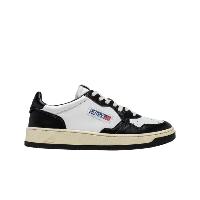 Autry Autry Medalist Low Leather Sneakers Black White - view 1