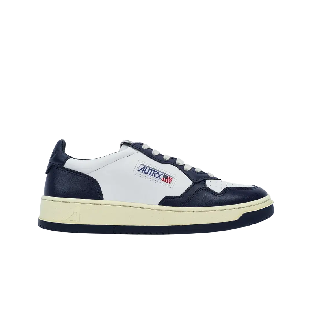 Autry Autry Medalist Low Leather Sneakers Blue White
