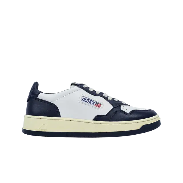 Autry Autry Medalist Low Leather Sneakers Blue White - view 1
