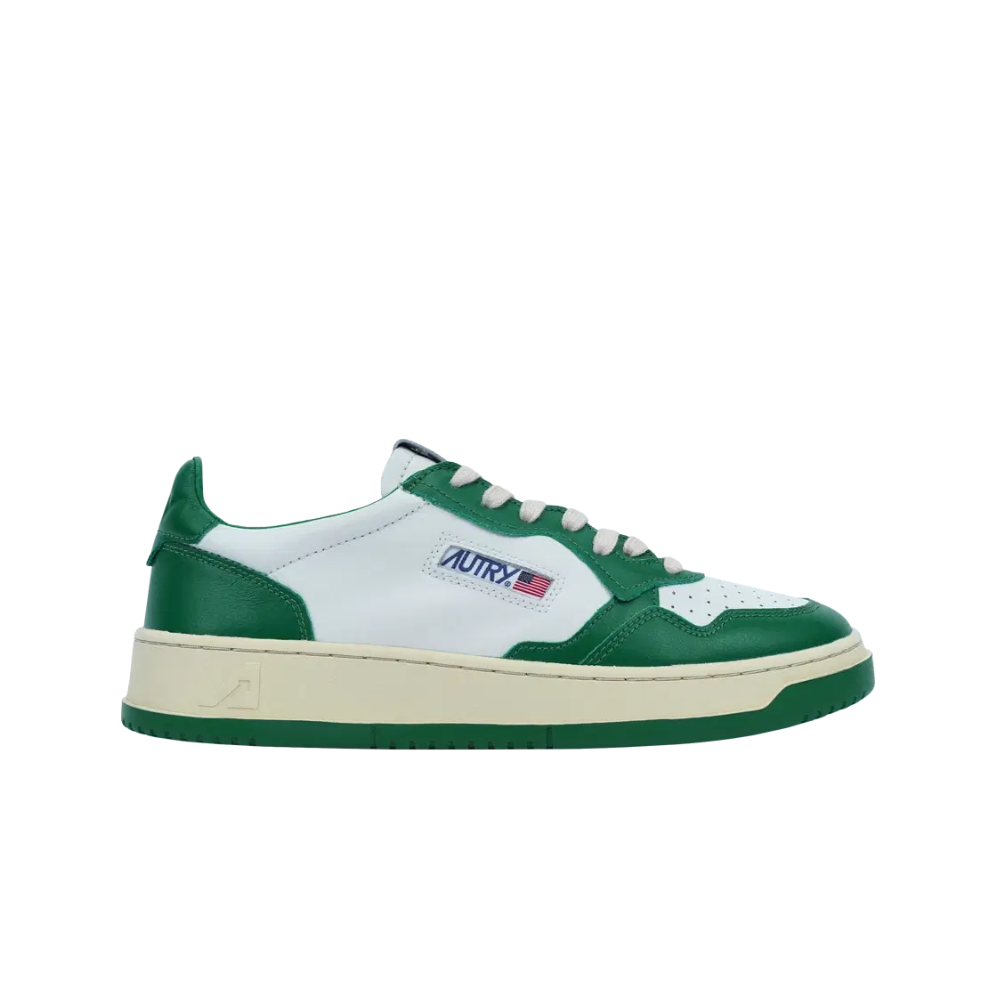 Autry Autry Medalist Low Leather Sneakers Green White