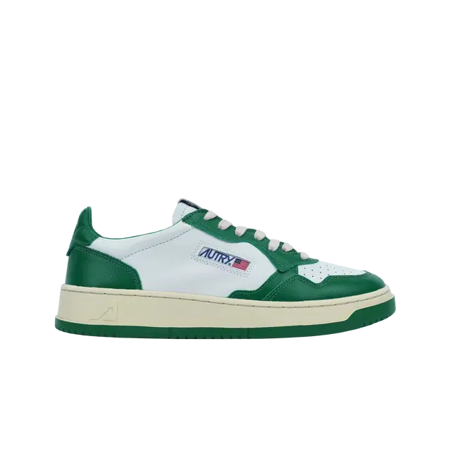 Autry Autry Medalist Low Leather Sneakers Green White - view 2