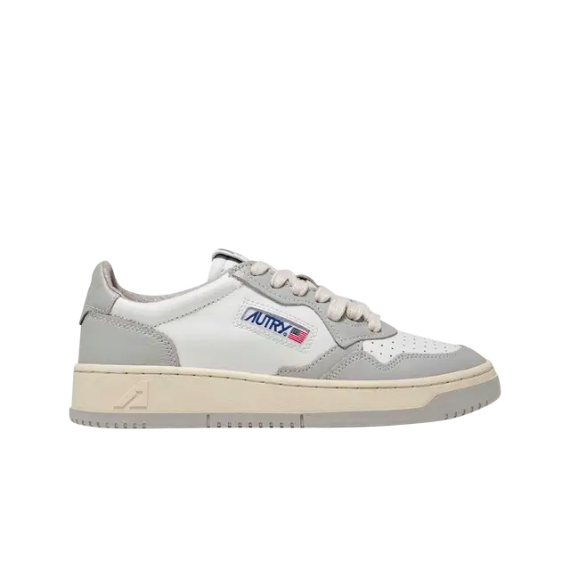 Autry Autry Medalist Low Leather Sneakers Grey White - view 1