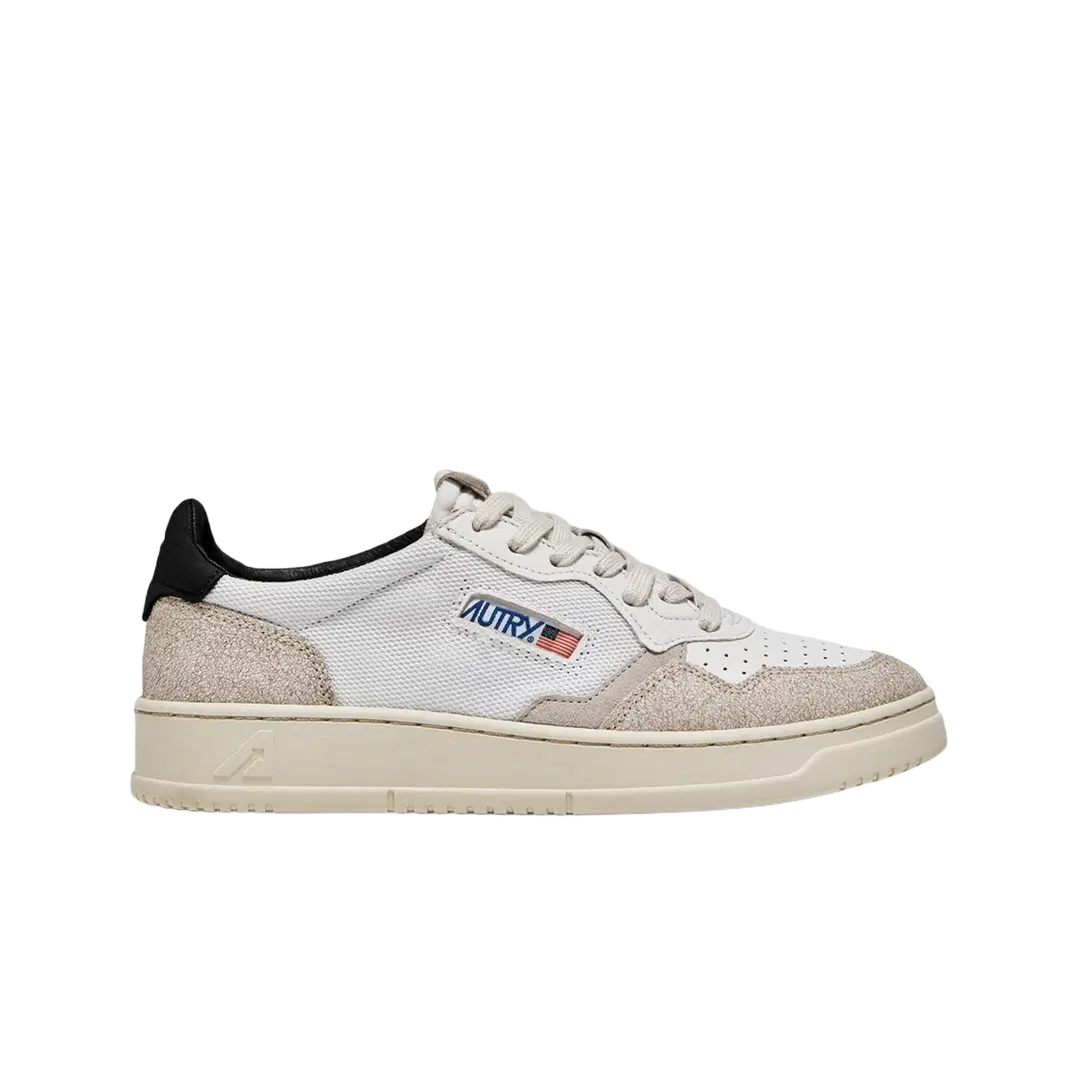 Autry Autry Medalist Low Leather Sneakers White Black