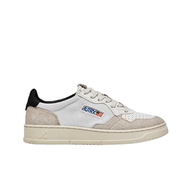 Autry Autry Medalist Low Leather Sneakers White Black - view 1