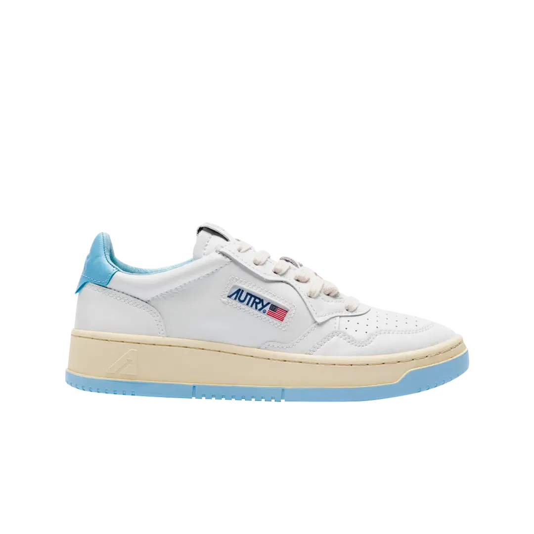 Autry Autry Medalist Low Leather Sneakers White Sea