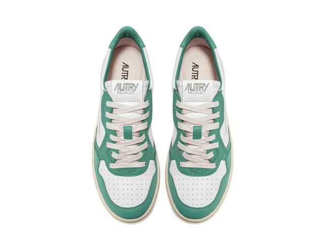 Autry Autry Medalist Low Leather White Malachi Green (W) - view 5