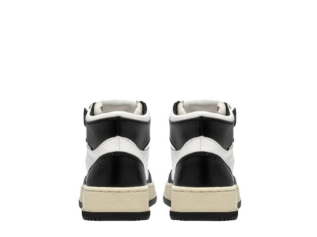 Autry Autry Two-Tone Medalist Mid Sneakers Leather White And Black (W) - view 3
