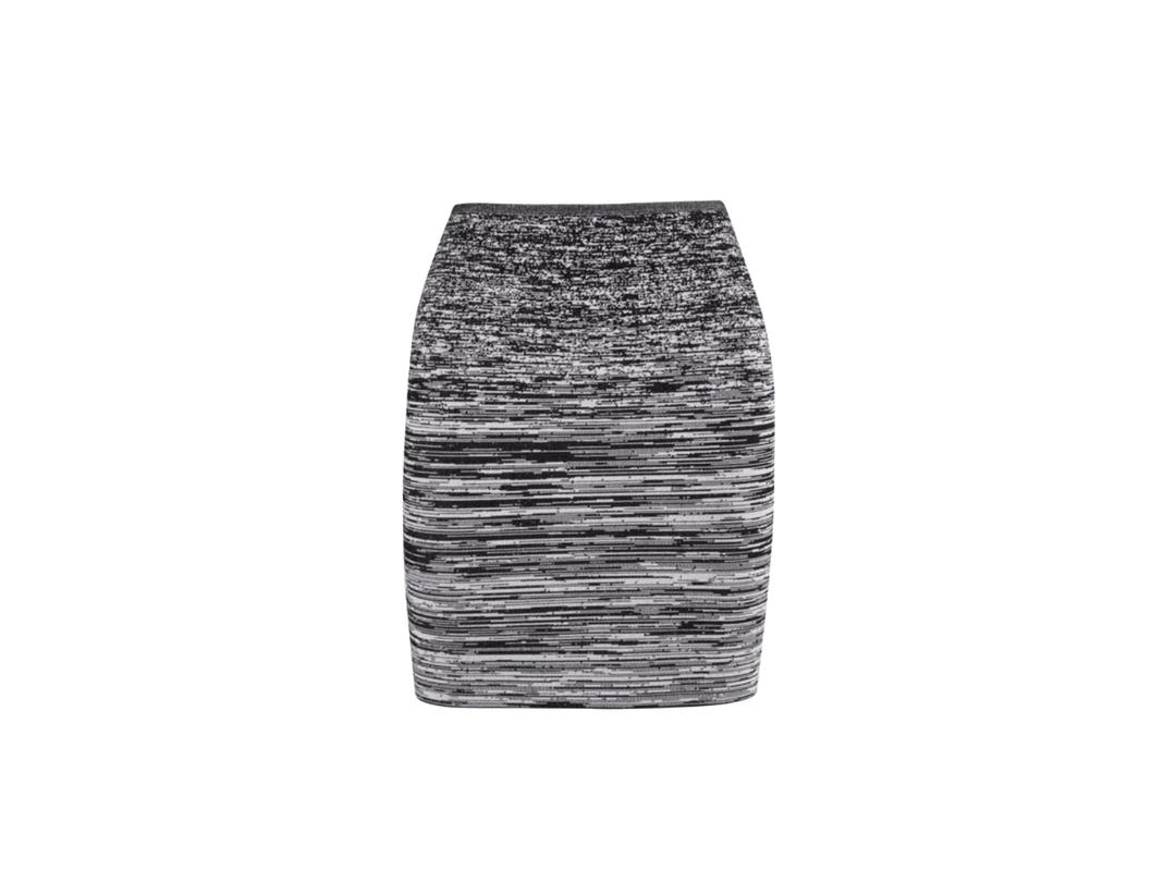 Alexander Wang Alexander Wang Degrade Pencil Skirt In A Bodycon Mini Design Black