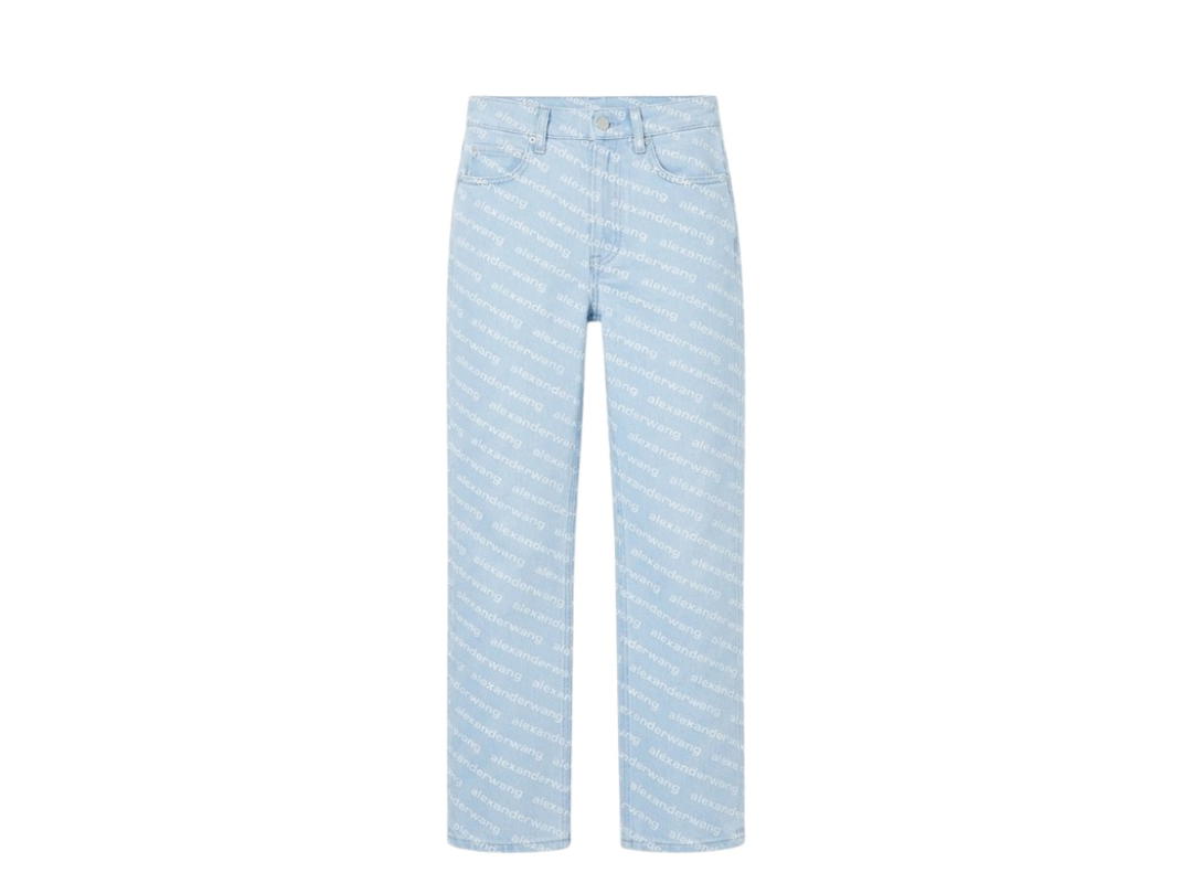 Alexander Wang Alexander Wang High-Rise Logo Jeans Blue Denim