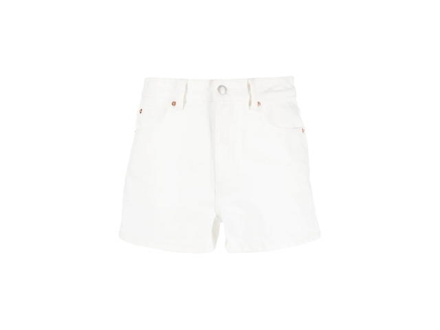 Alexander Wang Alexander Wang High Rise Denim Shorts White - view 1