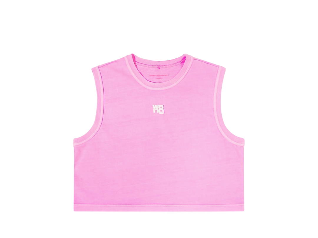 Alexander Wang Alexander Wang Essential Shrunken Muscle Vest Pink