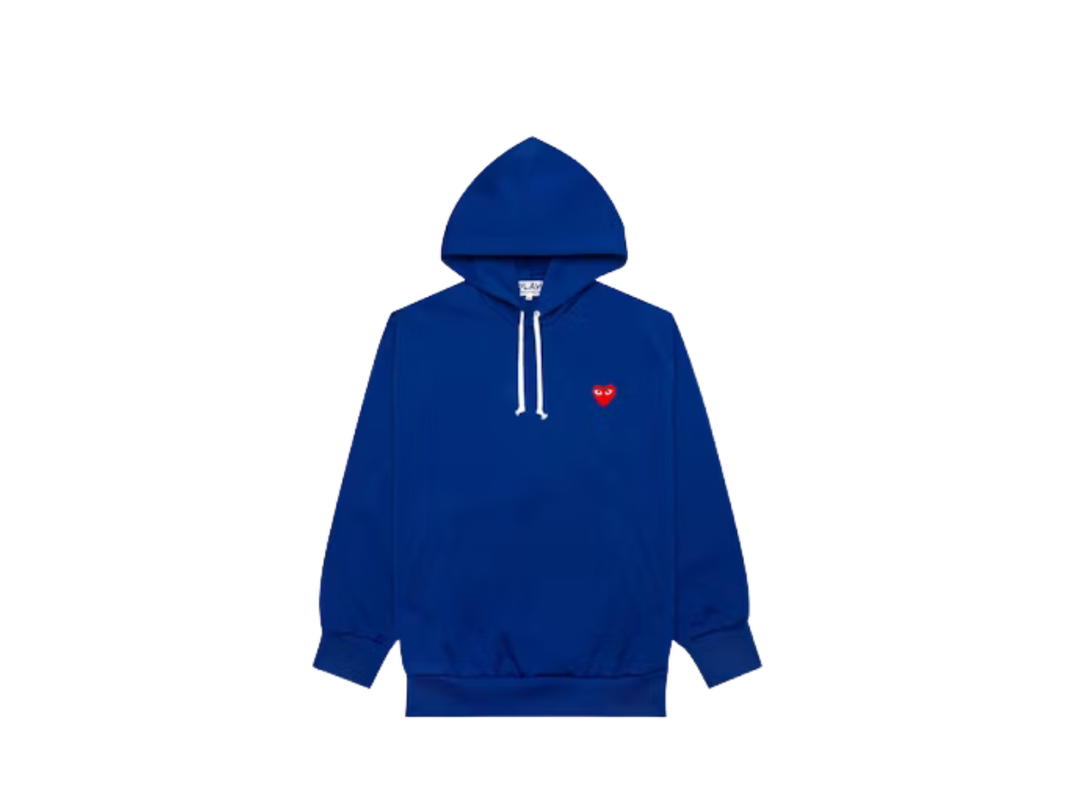 Comme des Garcons Comme des Garcons Play Red Heart Hoodie Navy
