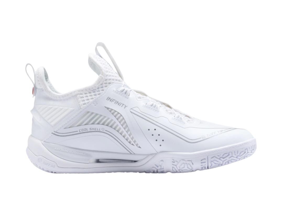 Li-Ning LiNing Stick to the Ground Flight MAX Anti Slip Wear Resistant Low Top Badminton White